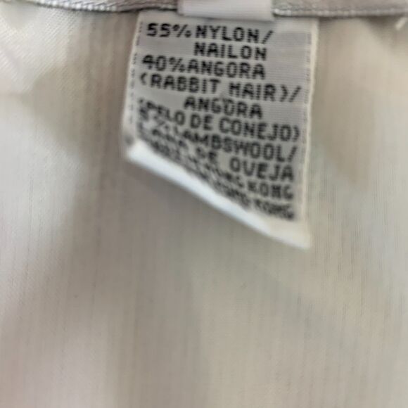 Vintage Jubiana Stylist angora open front cardigan pearl beaded medium - Picture 4 of 10